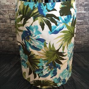 Ann Taylor Loft silk skirt